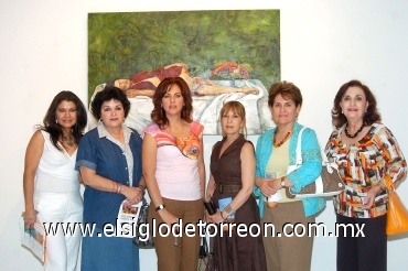 18052008
Adriana Blásquez acompañada de Laura Velázquez, Bertha García, Mary de García, Lety Dorado y Mary de García