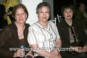 25052008
Blanca Sánchez, Elisa Ponce de Carrillo y Delia de Kan