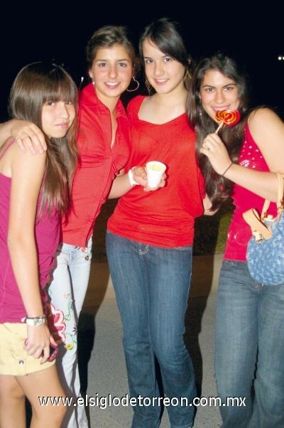 Marijose Barraza, Bárbara Campos, Mariana Núñez y Marian Murra.