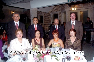 06072008
Óscar Ortega Samper, Lety Calderón de Ortega, Pedro Facio, Norma de Facio, Jorge Campos, Martha de Campos, Eugenio Román y Maribel Algara de Román