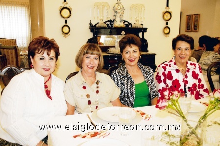 Maga Obeso, Lucy Calvillo, Gaby Acosta y Licha Mina.