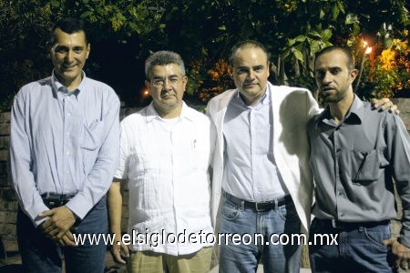 Jorge Rodríguez, Gregorio Muñoz, Miguel Ángel Berumen y Yohan Uribe.