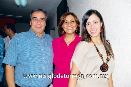 Luis Romero, Susana Murra y Susana Romero.