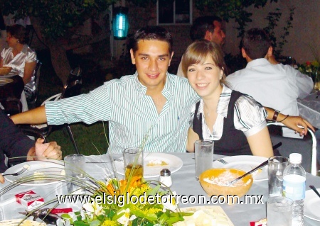 Luis Alberto Vázquez y Georgina.