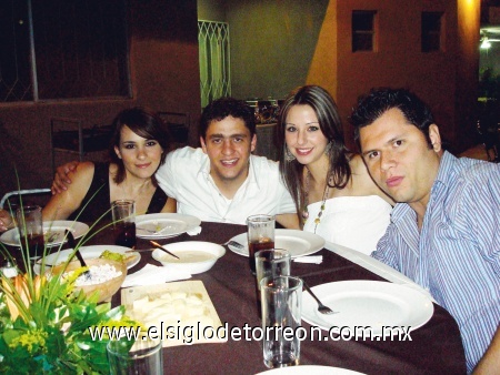 Rocío, Juan Carlos Metlich, Mónica Cuerda y José Luis Orozco.