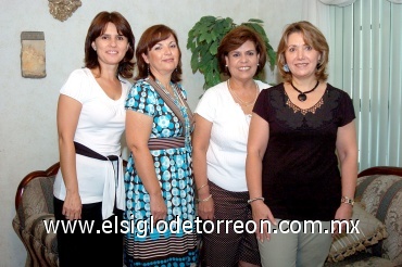 16082008
Luz María de Sarmiento, Astrid de Ayup, Tere de Espinosa y Paty de González