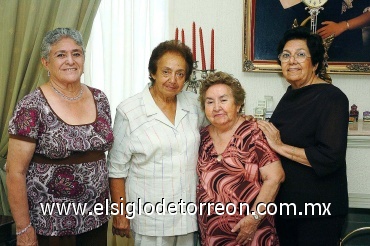 27082008
Socorro Romo, Gabriela Camarena, Graciela Martínez y Emma Castañeda