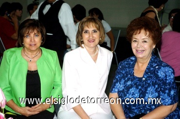 28082008
Susana Ortega de González, Silvia Garza de Maisterrena y Norma de González