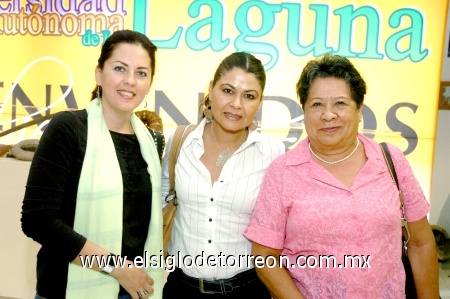 08102008
Adriana Blázquez, Laura Velázquez y Elvia Mejía