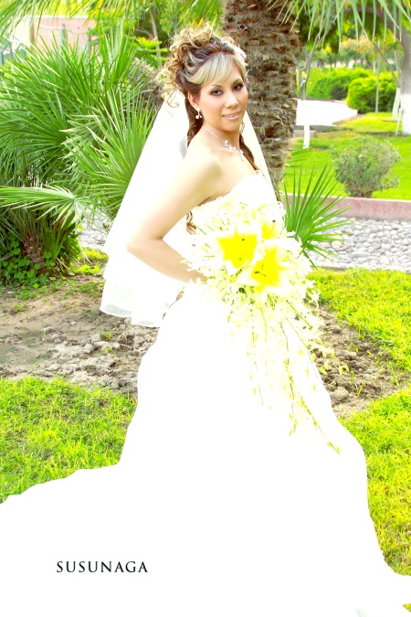 Lic. Shirley Yetanheli García Martínez el día de su boda con C.P. Miguel Ángel López González. 

Estudio Susunaga