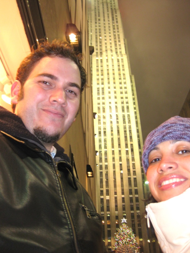 JC y Solandy Ortiz navidad 08', 30 Rockefeller plaza Midtown New York