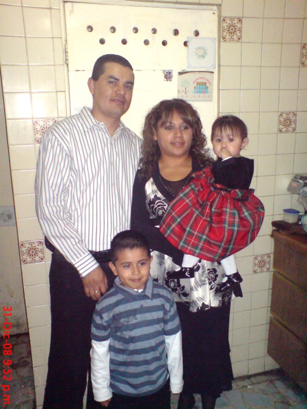 Familia García García en una reunión familiar el día 9 de marzo del 2009