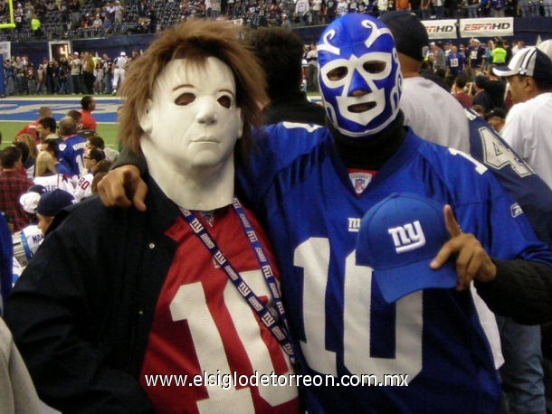 MNF en Dallas, Carlos Galvan disfrutando triunfo de los NY Giants over Cowboys 23 Octubre 2006