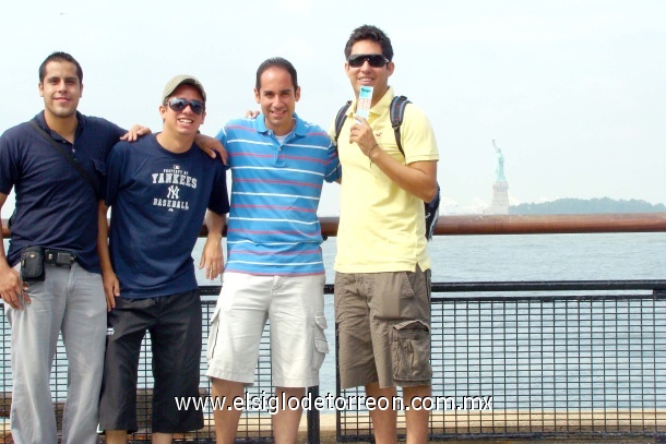 En nuestro mas reciente viaje a NY, Diego Mora, Jonathan Barrios, Gerardo Muñoz y Jorge Sierra