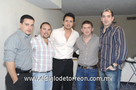 05022009 Ángel Ramos, Adrián Aguilera, Juan Gramillo, Rodrigo Murra y Alan Obeso. EL SIGLO DE TORREÓN/JESÚS HERNÁNDEZ