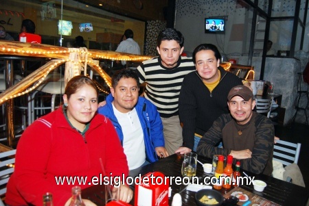 03022009 Ángeles Garduño, Mario Guillén, Alejandro Salgado, Mario López y Miguel Espino.