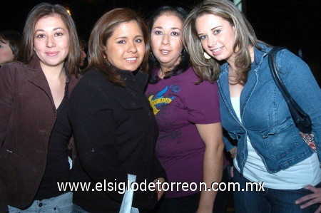 11022009 María Spence, Rosy Macías, Yunuen González y Gaby Vargas.