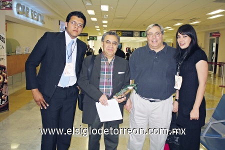 15032009 Octavio Narváez, Leonel Mandell, Héctor Ramírez y Claudia Álvarez.