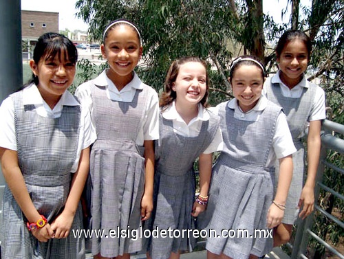 14052009 Marifer Flores Zorrilla, Marifer Urbina López, Mariana Castellanos Montero, Monserrat Romo Molina y Marifer Ibarra Amador.