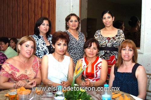 16052009 Paty Villalba, Aracely Yáñez, Vilma Espinosa, Lulú Vázquez, Gaby Marín, Sonia de Saad y Conny Díaz.