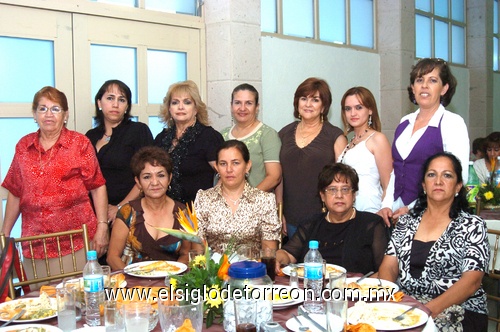 16052009 Rosario Tueme, Elvira Lozano, Patricia Durán, Irma Cervantes, María de Ramírez, Elisa Guerrero,  Lupita Martínez y Mariela Delgadillo.