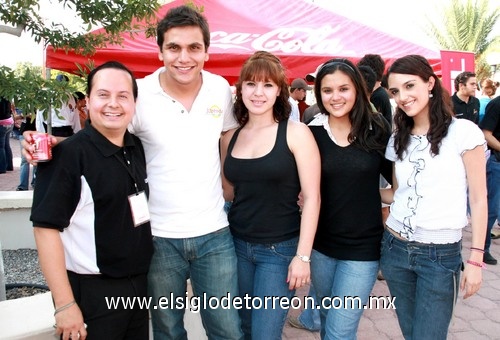 11092009 Roberto Trujillo, Anhuar Giacomán, Sara Gidi, Irais Córdova y Verónica Cepeda.