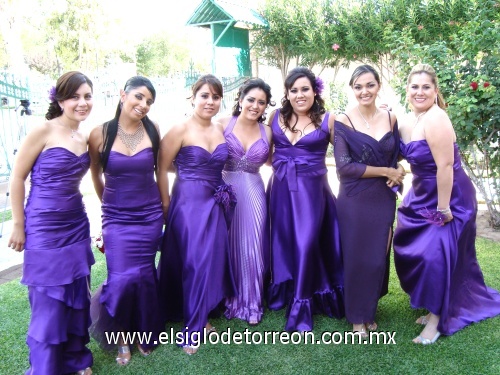 Damas de boda de Blanca y Jaime Ruiz en Chihuahua, Chihuahua. Junio 20 de 2009.