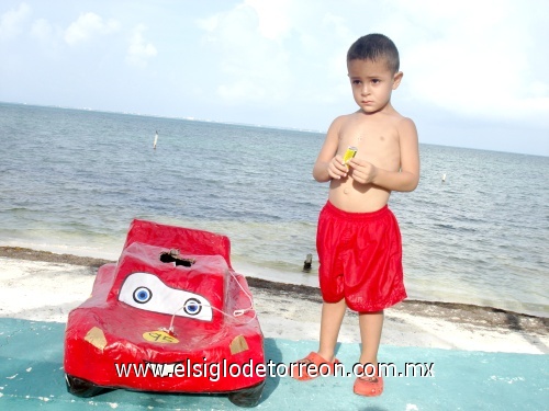 Damian Montellano en su cumpleaños num. 3 en hacienda Punta Sam en la ciudad de Cancún, Quintana Roo.