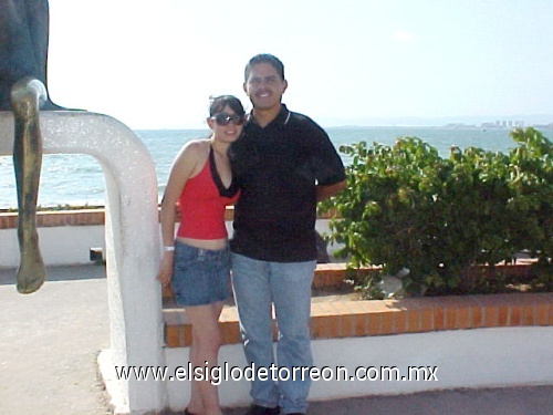 Jessy y José Luis en nuestra luna de miel en Puerto Vallarta el 20 de mayo de 2008