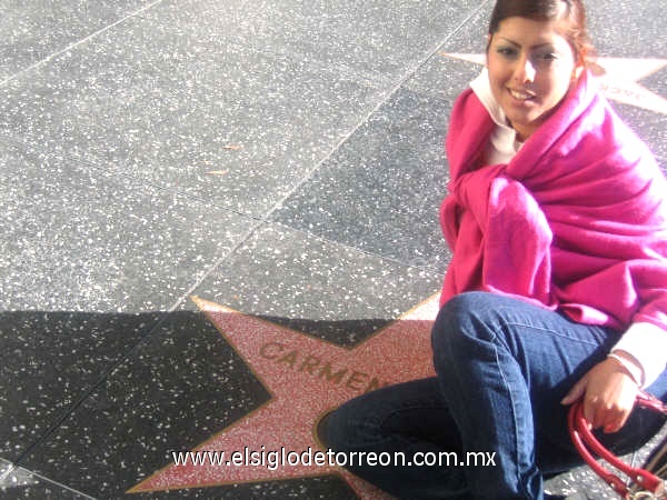 Rita Medina Martinez, visitando Hollywood