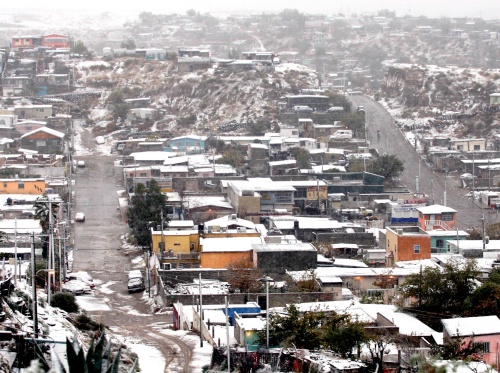 La nevada afectó a otros 16 municipios de la entidad, sobre todo en la zona noroeste y suroeste del estado de Chihuahua.