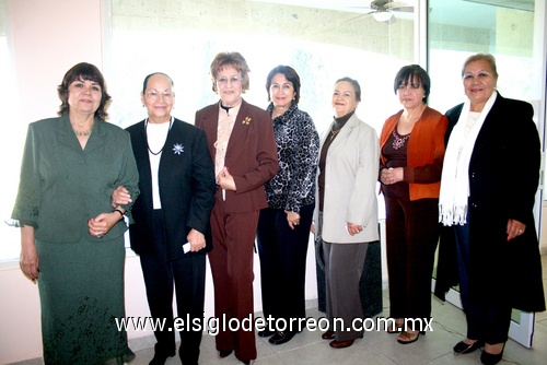 07022010 Gaby Navarro, Tere Peña, Elisa Mata, Susana Ornelas, María Luisa  Castañeda,Adelina Saucedo y Martha de Rosales.