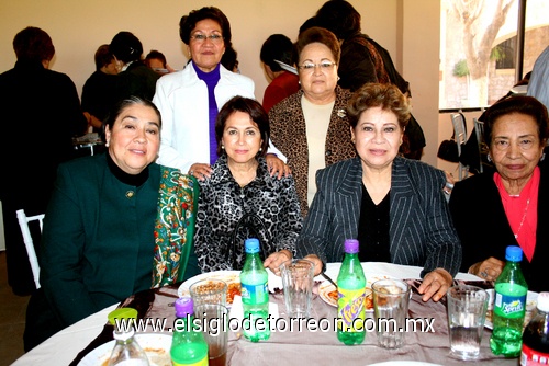 07022010 Marisa de Ibarra, Martha de Rosales, Rosa María de Meléndez, Alicia de Sáenz, Gloria Elba Díaz y Magdalalena de Redondo.