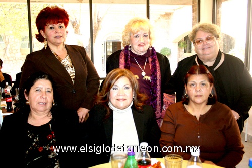 07022010 Rosalinda Salas Cruz, Ana Laura Zamora, Leticia Nava, María de los Ángeles Gallegos, Angélica Sánchez y Graciela Navarro.