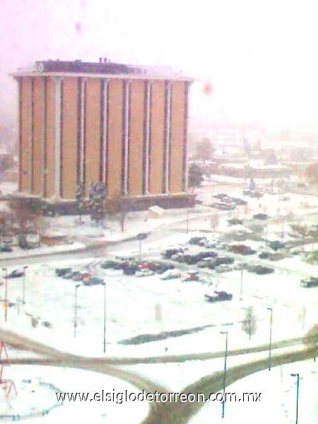 Nieve en Denver Co. Enviada por Luis Muñoz.