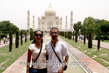 Taj Mahal, Agra, India 29 de junio. Fotografía enviada por Venus Serrato y Alam Sarmiento.