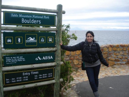 Mi hija Isamar, desde Table Mountain National Park Cape Town, South África. Fotografía enviada por Ma. Del Consuelo Muñoz Pérez.