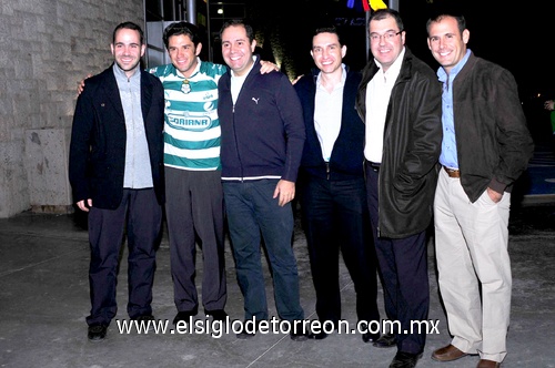 22122010 Francisco Martín, Alejandro Irarragorri, Eduardo Akrima, Sergio González, Francisco de Dios y Luis Miguel Pérez.