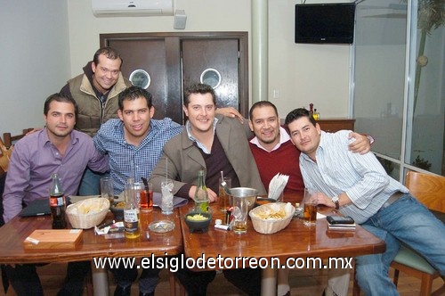 13022011  Niño, Marcel Villegas, Roberto Ortíz, Alberto Fuentes, Víctor Chaul y Fermín Cuéllar.