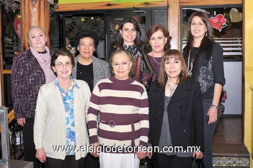 20022011  del padre Jesús Sánchez, el grupo de amigas de los Miércoles se reunió en conocido restaurante para celebrar el Día de San Valentín.