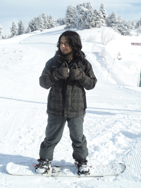 Snowboarding en Lans-en-Vercors Francia. Fotografía enviada por Víctor Armijo.