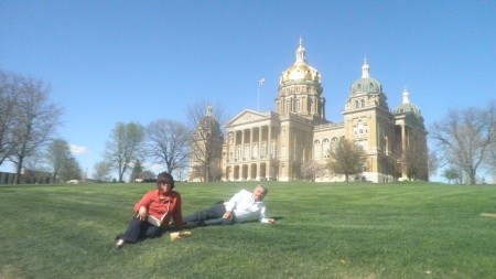 Foto tomada en el Capitol State de la ciudad de Des Moines, Iowa, EUA, el dia 25 de abril del 2011