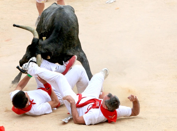 El resto de los animales cerraron la carrera, siempre de forma limpia y sin más incidencias que las caídas típicas de los corredores, dos de los cuales tuvieron que ser trasladados al hospital con diversas contusiones.