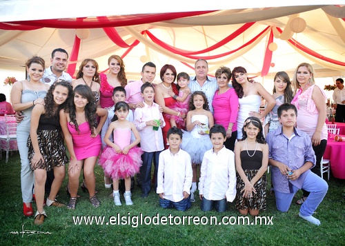 Los integrantes de la familia Reynoso, procedentes de Guadalajara, acudieron al festejo.