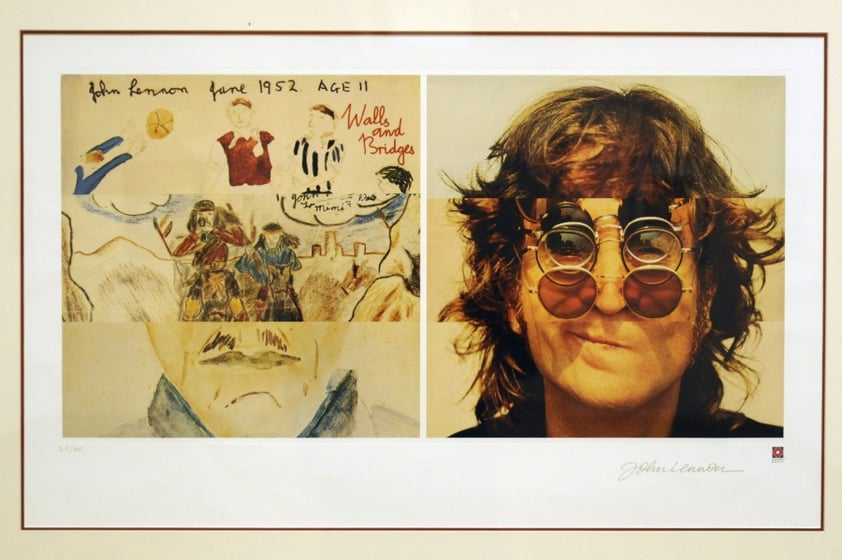 'Walls and Bridges' ('Paredes y Puentes'), otra litografía del músico británico John Lennon.