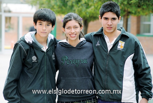 13012012 José Gurza, Ingrid Pamanes y Sergio Rivera.