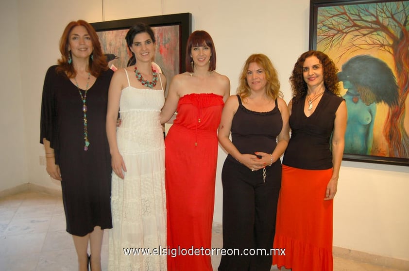 14052012 LILIANA  Fisher, Lorena Borja, Ana Cuevas, Guadalupe Casto y Martha Legarreta.