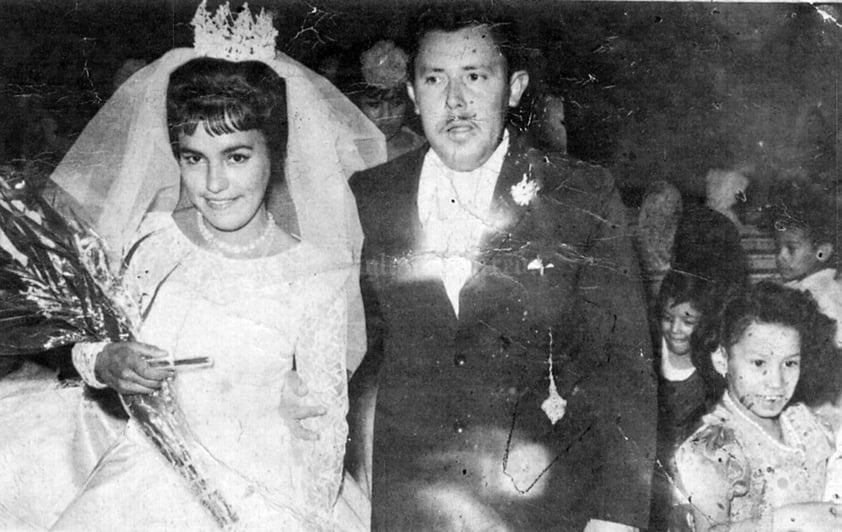 VIRGINIA Cerpa de Calderón (f) y Mauro Calderón Martínez, en el año de 1963.