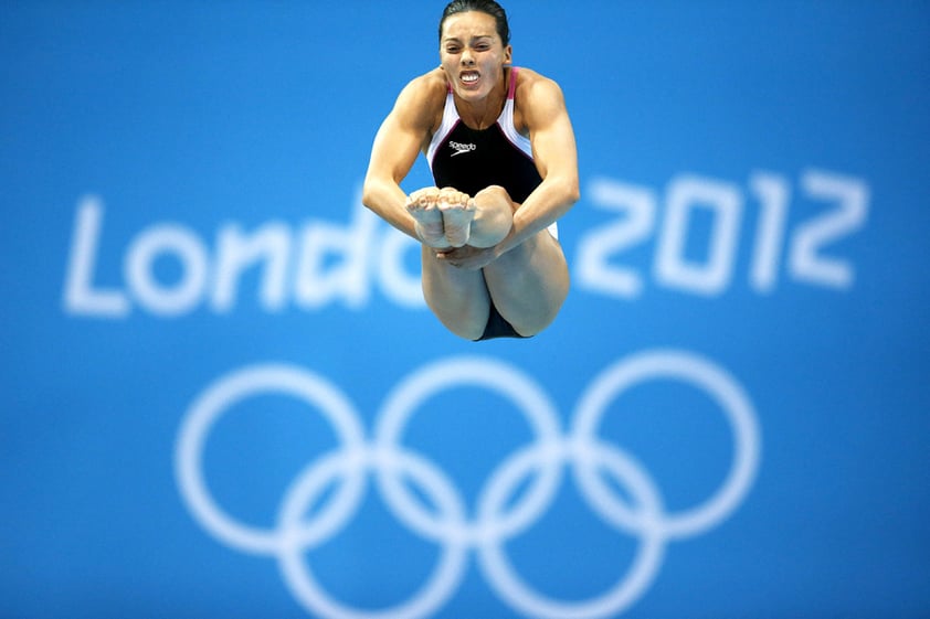 La clavadista mexicana Laura Sánchez se adjudicó la medalla de bronce en el trampolín de tres metros dentro de los Juegos Olímpicos de Londres 2012, luego de acumular 362.40 unidades en la fosa del Centro Acuático.