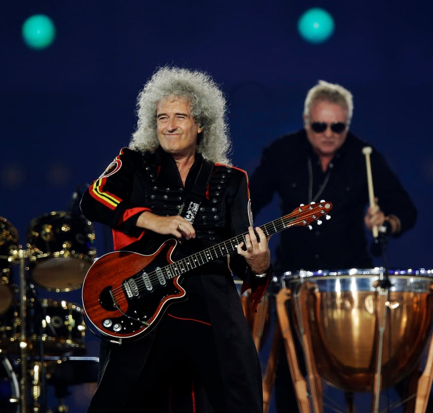 Brian May también formó parte del gran repertorio de artistas presentes en la clausura.